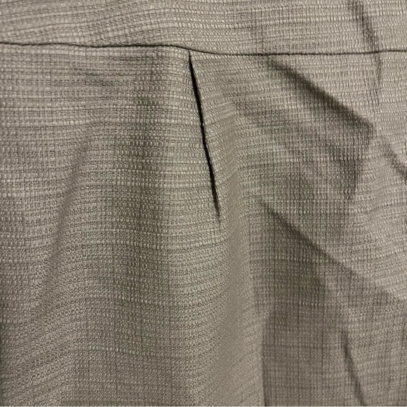 J Crew Factory Womens Gray Pleated Textured Lined Mini Skirt Sz 12 - Picture 2 of 6